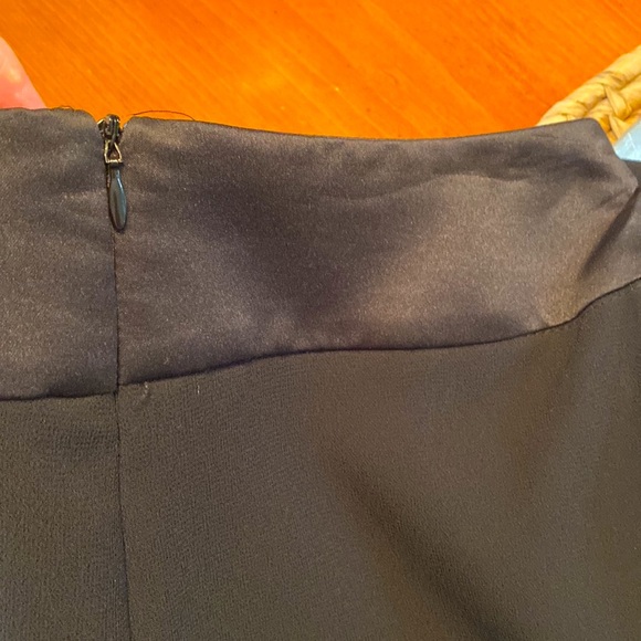 JS Collections EUC Palazzo Flowy Open Side Rhinestone Ladies Black Pants Sz 8 - Picture 5 of 16